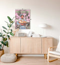Kendrick Not Like Us hip-hop wall art canvas print with purple and green accents for Indian home decor.